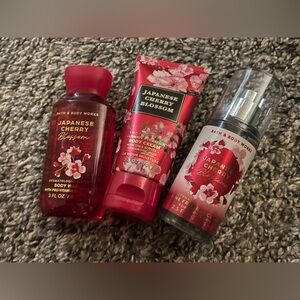Bath & Body Works Japanese Cherry Blossom travel trio